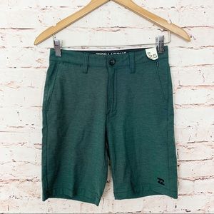 Billabong Crossfire Green Shorts Boys Size 25 (10 reg)